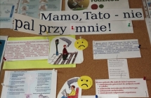 zdjecie gazetki dla rodzicow pod tytulem Mamo, tato - nie pal przy mnie.