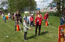 Udzial dzieci w zabawach strazackich