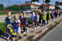 Przemarsz ulicami Malanowa