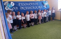 Dzieci z grupy IX podczas slubowania 