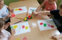 Malowanie za pomoca folii babelkowej