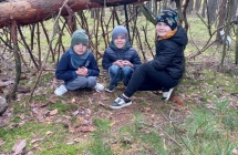 gr. V wycieczka do lasu - szalasowelove nasz szalas z patykow