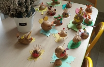 Rzezba z natury gr. IV Ludziki z kartofli