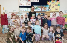 Dzien Oliwiera - wizyta mamy w przedszkolu