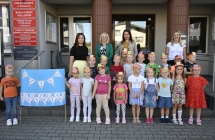 Przedszkolaki z gr. IV przy Urzedzie Gminy w Malanowie