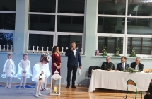 Wizyta przewodniczacego Rady Gminy na jaselkach