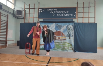 Bohaterowie teatrzyku Lodowa Kraina w przedszkolu