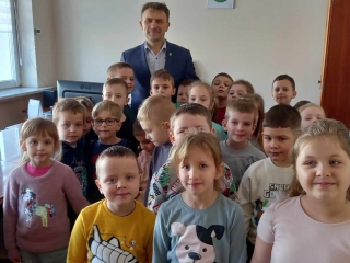 przedszkolaki z Wojtem Gminy Malanow