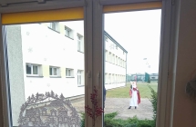 Sw. Mikolaj w drodze do przedszkola