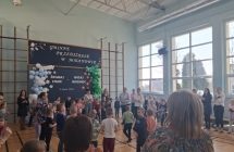 wspolne zabawy przy muzyce przedszkolakow i poodpiecznych SDS w Milaczewie