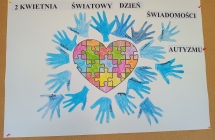 Plakat wykonany przez dzieci.