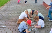 Rysowanie kreda - grupa X