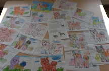 dzieci wysluchaly bajki o leku przed przedszkolem i wykonaly kolorowanki