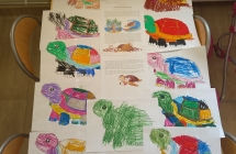 dzieci pokolorowaly obrazki do bajki