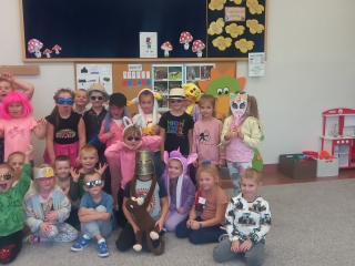 Wspolne zdjecie ze smiesznymi gadzetami