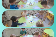 Praca plastyczna - parasol malowany farbami