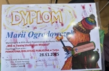 3. Dyplom nagrodzonej dziewczynki.