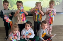 Papuga Jana Brzechwy - praca plastyczna S+-wek