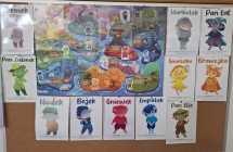 Plakat z realizacji projektu Czuciaki z krainy emocji.